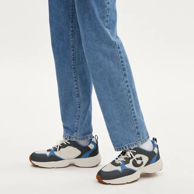 【COACH蔻馳官方直營】STRIDER運動鞋-天藍色皮革(CU288)
