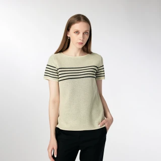 【giordano ladies】24SS_撞色間條針織上衣(02354026)