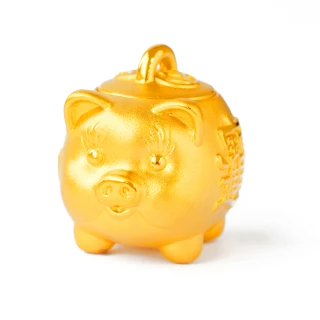 【元大珠寶】買一送一黃金小擺件純金9999招財撲滿豬-大(2.86錢正負5厘)