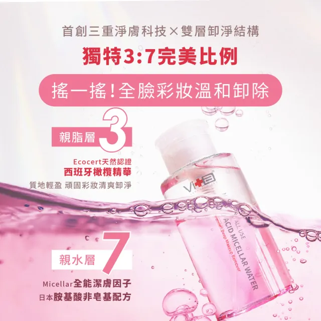 【Swissvita 薇佳】全能胺基酸舒緩卸妝水300ml 3入組 新上市!(卸妝)