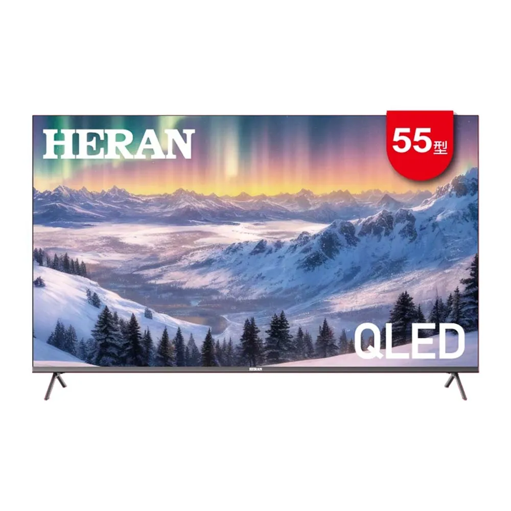 【HERAN 禾聯】55型4K QLED智慧連網液晶顯示器(55HQA-F1)