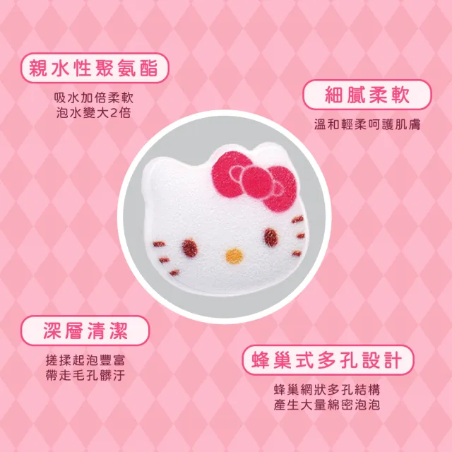 【帕瑞詩】Hello Kitty mini潔膚海綿2入