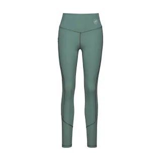 【Mammut 長毛象】Massone Tights Women 彈性高腰緊身褲 深玉石綠 女款 #1022-02040