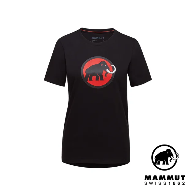 【Mammut 長毛象】Mammut Core T-Shirt Women Classic 機能短袖T恤 女款 黑色 #1017-04071