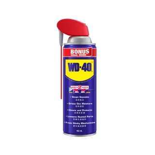 【7月限時活動 買一送一 (WD40 隨身罐 40ml)】多功能除銹潤滑劑 附專利型活動噴嘴 432ml(WD40)