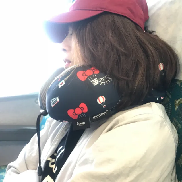 【murmur】紓壓頸枕-HelloKitty熱氣球 NP004(頸枕.收納.旅行)