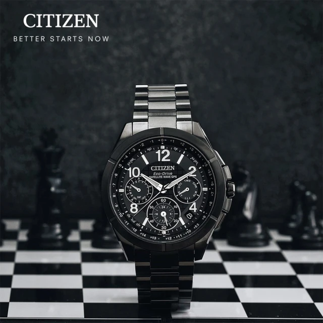 CITIZEN 星辰 GENTS系列 鈦金屬 GPS 光動能腕錶43.5mm(CC9075-52F)