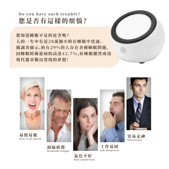 【睡好睡飽】攜帶型多功能白噪音機(USB 小夜燈 定時 放鬆 舒壓 居家 緩解失眠 舒眠 旅行 睡眠機)
