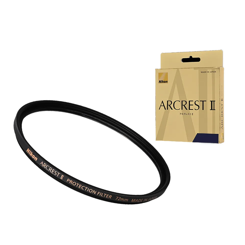 【Nikon 尼康】ARCREST II PROTECTION FILTER 72mm 保護鏡(公司貨)