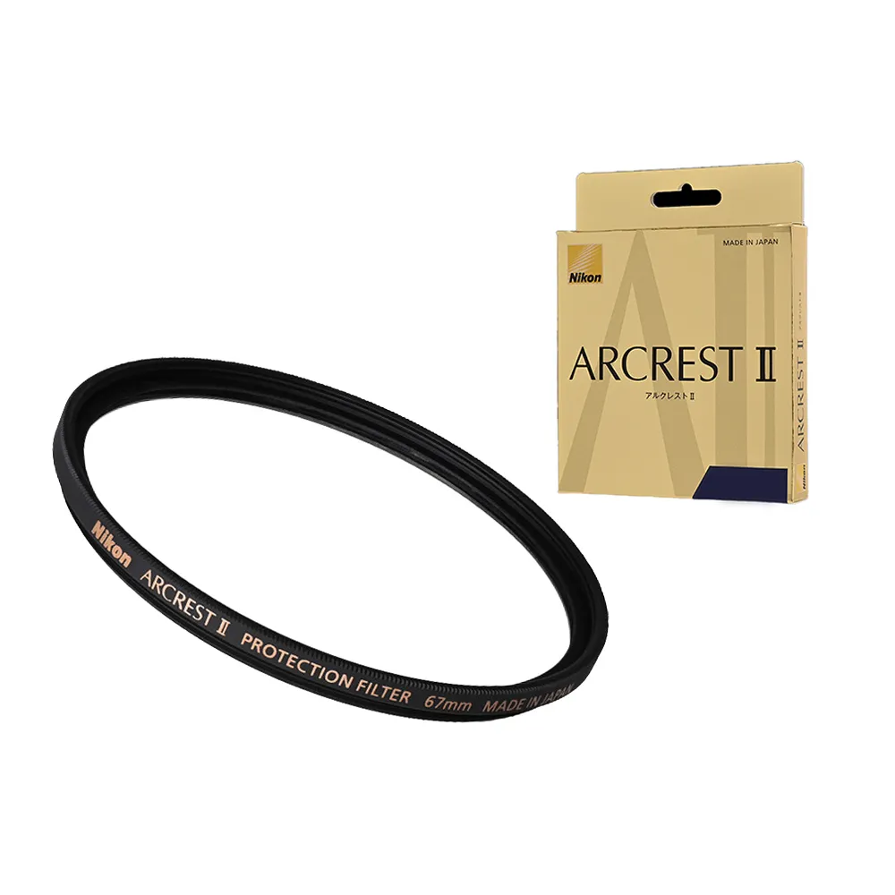 【Nikon 尼康】ARCREST II PROTECTION FILTER 67mm 保護鏡(公司貨)