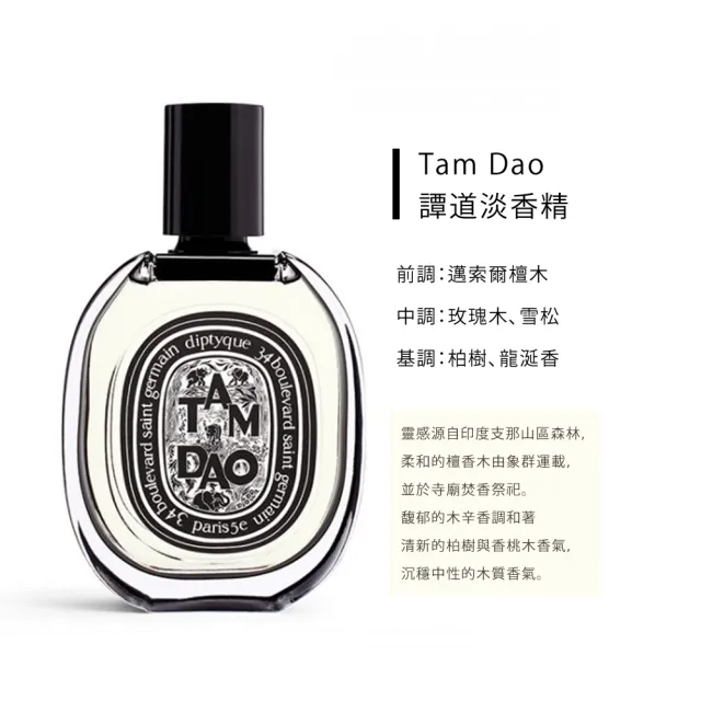 【Diptyque】淡香精 75ml(肌膚之華/玫瑰之水/希臘無花果/譚道/花都之水/譚道/青厥.國際航空版)