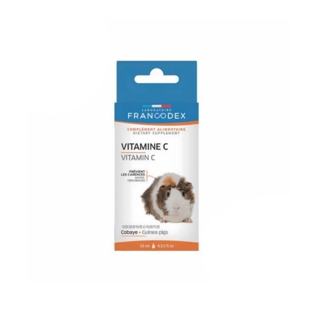 【Francodex】☆法國法典小動物每日維生素C-液  15ml(小寵 寵物 維生素補充 腸道健康 鼠 兔 貂 蜜袋鼯)