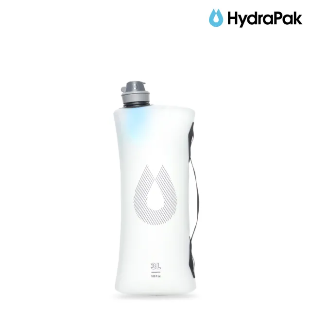 【HydraPak】Seeker+Filter 3L 摺疊儲水袋+濾水器 / 透明(背包旅行、露營、野外求生)