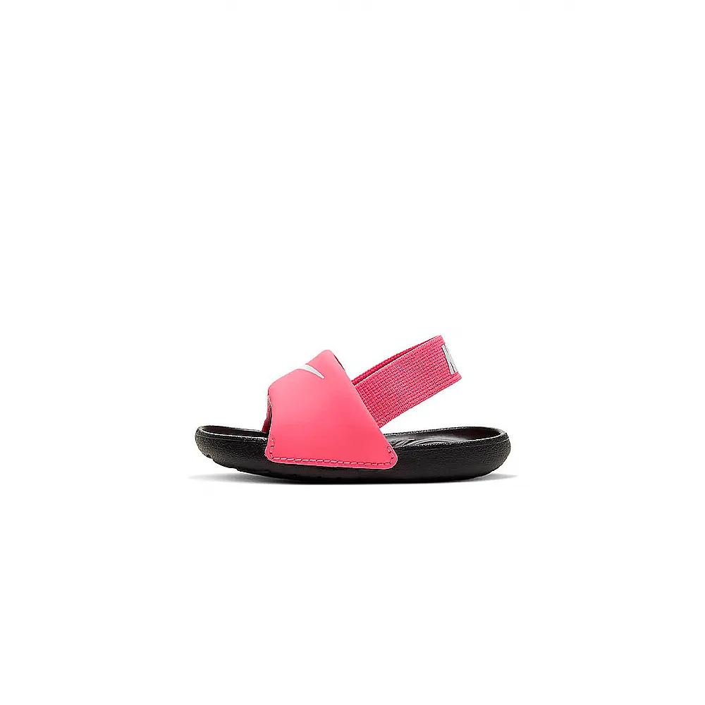 【NIKE 耐吉】Kawa Slide TD 童鞋 小童 黑粉色 舒適 輕便 好穿脫 運動 休閒 涼拖鞋 BV1094-610