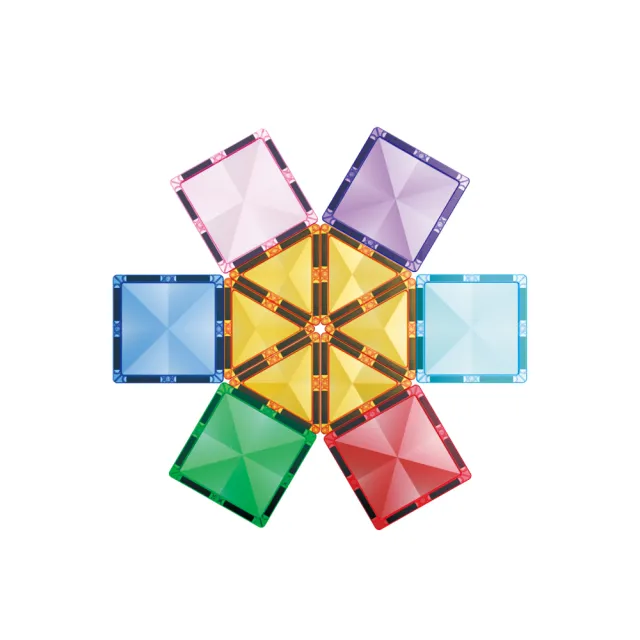 【小牛津】鑽彩透光磁力片-120pcs
