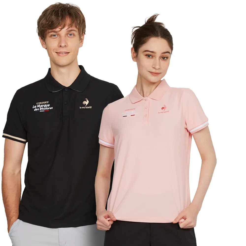 【LE COQ SPORTIF 公雞】雙11 休閒經典短袖POLO衫 男女款-4色-LWT21941_LWT22941