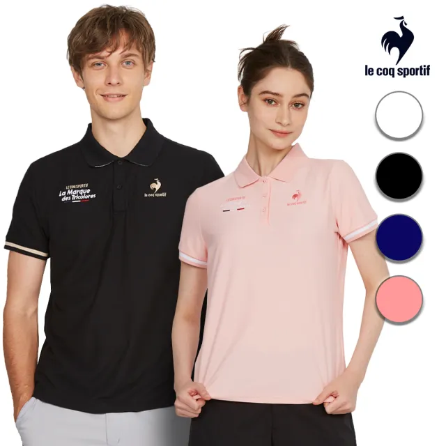 【LE COQ SPORTIF 公雞】休閒經典短袖POLO衫 男女款-4色-LWT21941_LWT22941