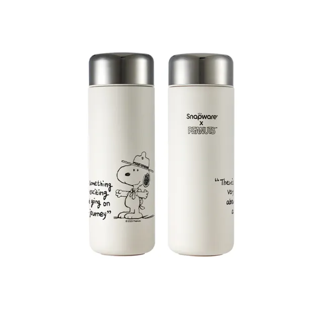 【CorelleBrands 康寧餐具】買1送1SNOOPY鋅動輕瓷不鏽鋼隨行保溫杯500ml(兩色任選)