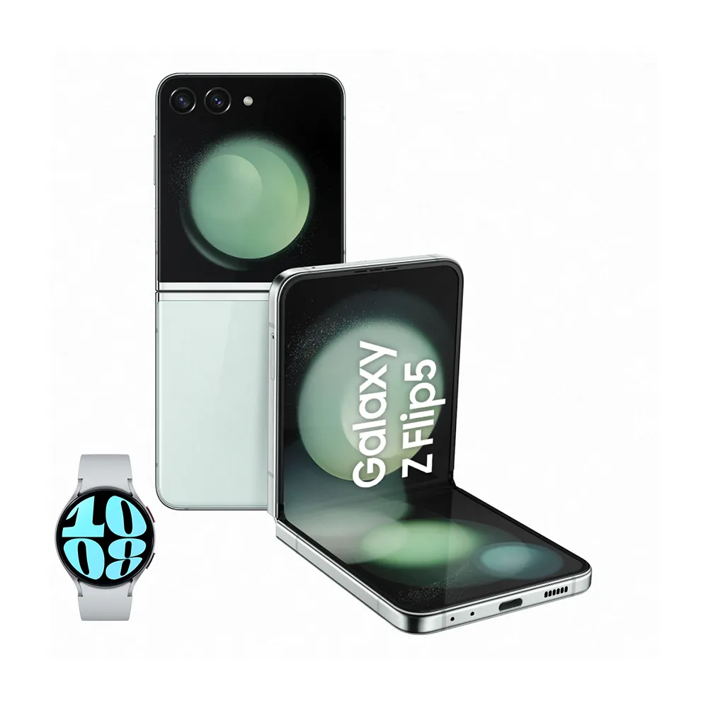 【SAMSUNG 三星】Galaxy Z Flip5 5G 6.7吋(8G/256G/高通驍龍8 Gen2/1200萬鏡頭畫素/AI手機)(Watch6 44mm組)