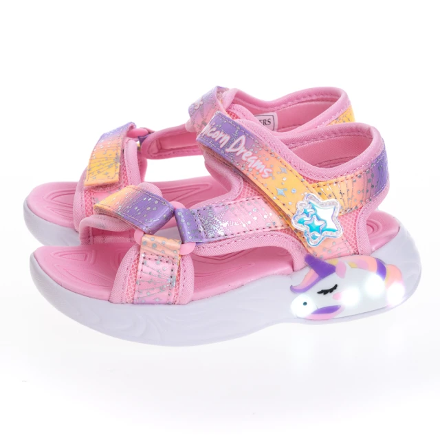 SKECHERS 女嬰童系列涼拖鞋 UNICORN DREAMS SANDAL(302682NLPMT)