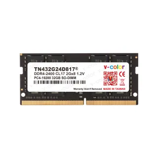 【v-color 全何】DDR4 2400 32GB 筆記型記憶體(SO-DIMM)