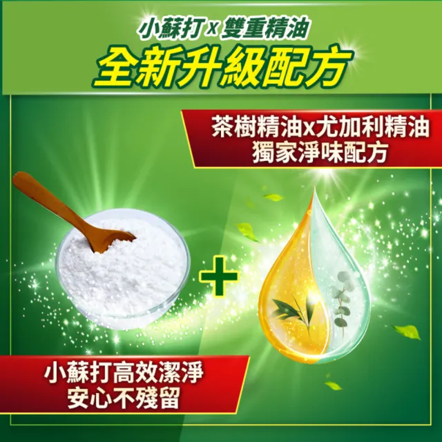 【茶樹莊園】茶樹小蘇打超濃縮洗碗精3入組(贈夾鏈袋)