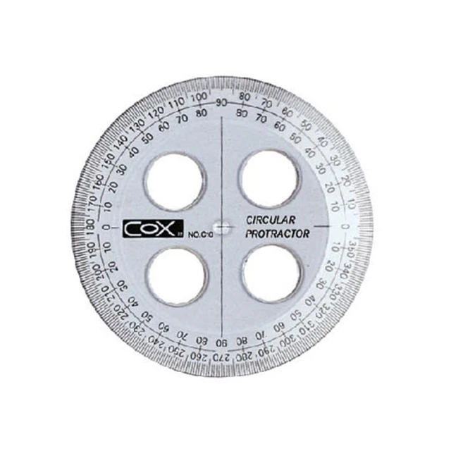 COX 三燕 圓形尺 10cm C10(量角器)