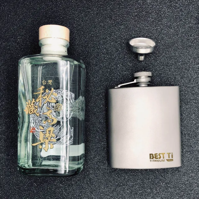 【BEST Ti】純鈦酒壺 190ml 符合人體工學(100%純鈦製造)