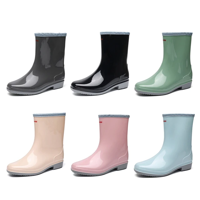 OSOMESHOES 奧森 成人女士雨鞋 雨靴 中筒雨鞋 防滑雨鞋 防水雨鞋 工作鞋(M7485 奧森)