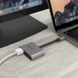 【ADAM】USB-C 轉 VGA/HDMI 2 合1 顯示轉接器 一秒擴充MacBook Air CASA Hub VH1(一秒擴充MacBook Air)