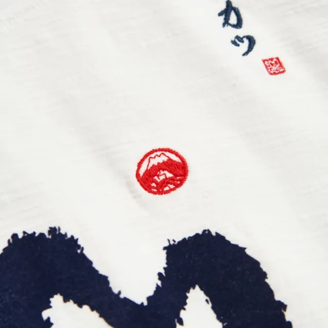 【EDWIN】江戶勝 女裝 書法富士短袖T恤(米白色)