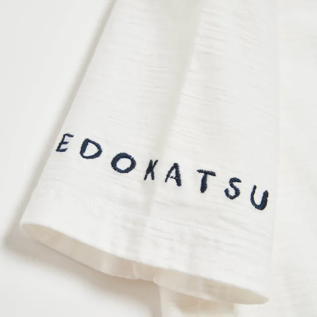 【EDWIN】江戶勝 女裝 七富士山短袖T恤(米白色)
