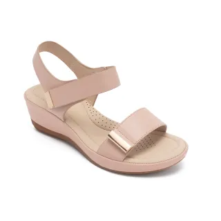 【Pineapple Outfitter】ICKETT 真皮寬帶舒適休閒涼鞋(藕粉色)