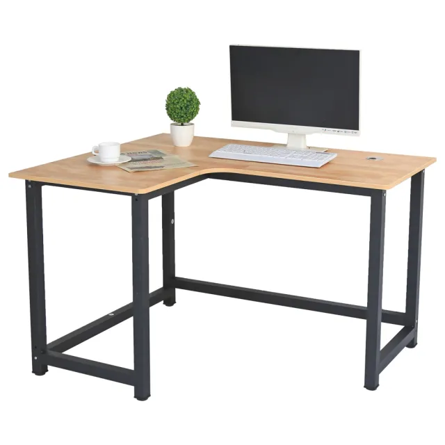 【品樂生活】大空間L型轉角電競桌(轉角桌 電腦桌 工作桌 書桌 USB電腦桌)