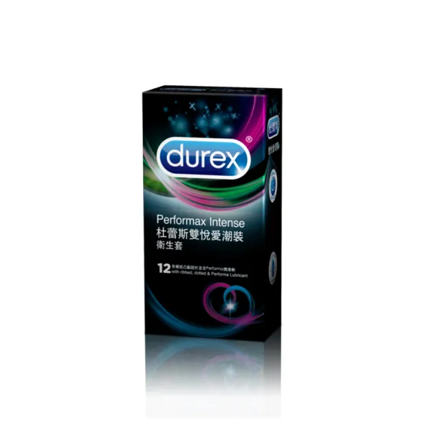 【Durex 杜蕾斯】雙悅愛潮裝保險套1盒(12入 保險套/保險套推薦/衛生套/安全套/避孕套/避孕)