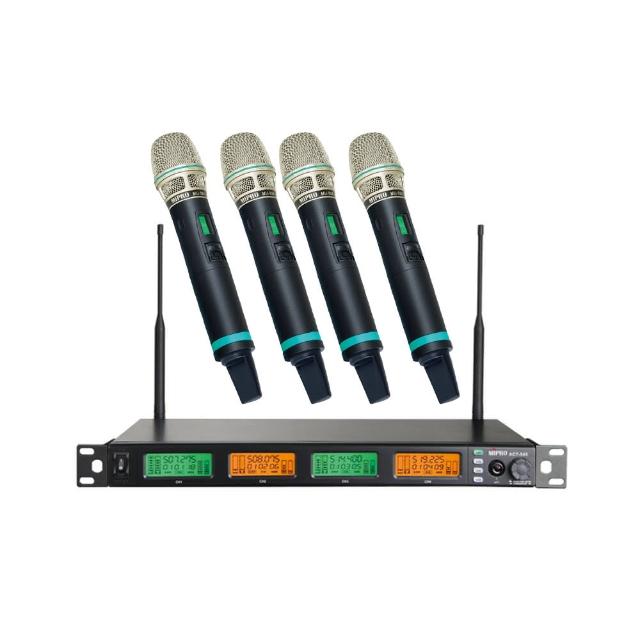 【MIPRO】ACT-545 配4手握式麥克風ACT-500H(UHF類比寬頻四頻道無線麥克風)