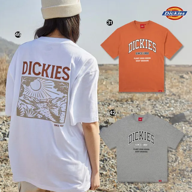 【Dickies】男女款印花短袖T恤(多款任選/上衣/618限定)