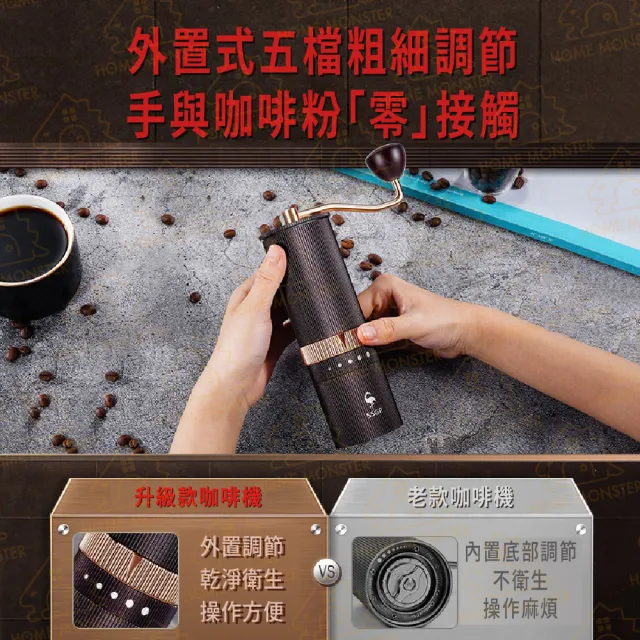 【四倍省力】SSGP合金手搖咖啡豆機 隨身磨豆機 磨豆機 手搖磨豆機 攜帶式磨豆機 咖啡豆研磨器(手搖咖啡機)