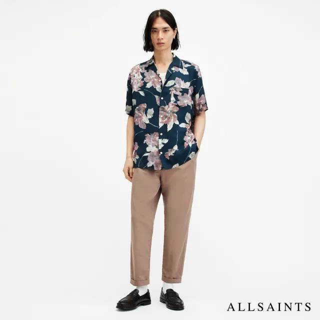 【ALLSAINTS】ZINNIA 人造絲手繪花卉夏威夷花襯衫 MS209Z(舒適版型)