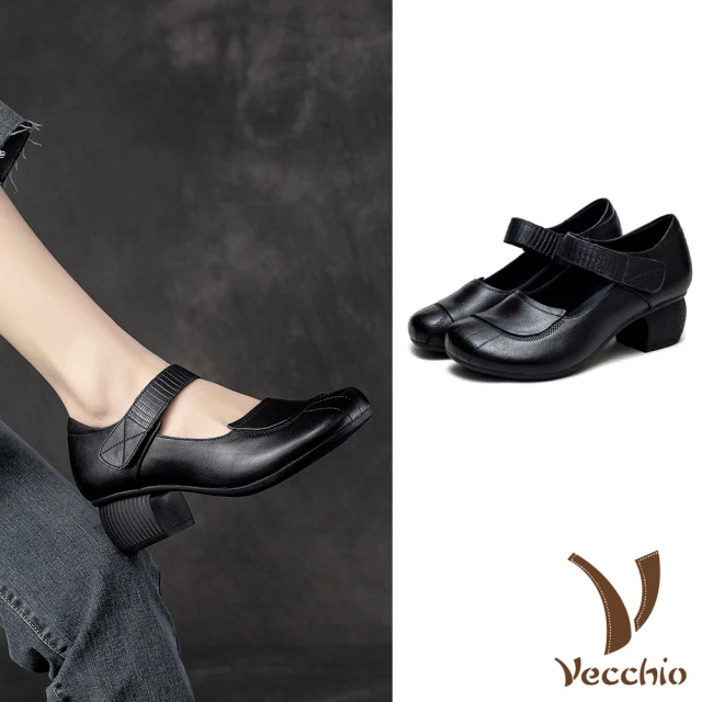 Vecchio 真皮短靴 高跟短靴/全真皮頭層牛皮復古中國風