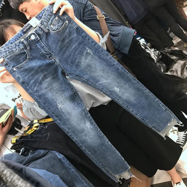 九分女牛仔褲