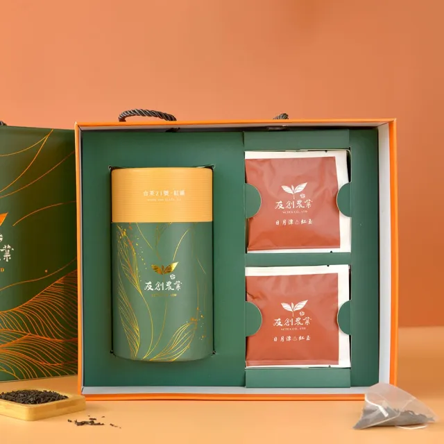 【YCTEA 友創農業】日月潭罐裝紅韻紅茶附iTQi三星水晶紅玉立體茶包禮盒1盒(60g/罐;附茶包10包)(中秋禮盒)