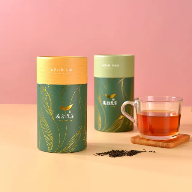 【YCTEA 友創農業】日月潭紅韻/阿薩姆紅茶雙罐禮盒2盒(60gx2罐/盒)(中秋禮盒)