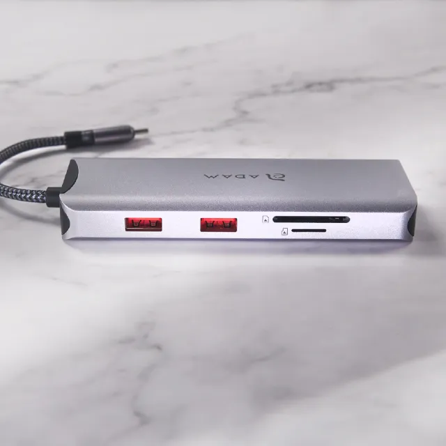 【ADAM 亞果元素】CASA Hub A09 USB-C 3.1 Gen2 九合一多功能高速集線器