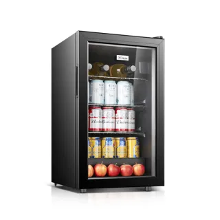 【YouPin】家用冷藏保鮮櫃恆溫展示櫃黑色BC-98(冷藏櫃/保鮮櫃/紅酒櫃/冰箱/冷凍櫃)