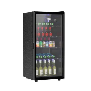 【YouPin】家用冷藏保鮮櫃恆溫展示櫃黑色BC-118(冷藏櫃/保鮮櫃/紅酒櫃/冰箱/冷凍櫃)