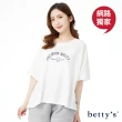 【betty’s 貝蒂思】網路獨賣★率性字母印花寬版短袖T-shirt(共三色)