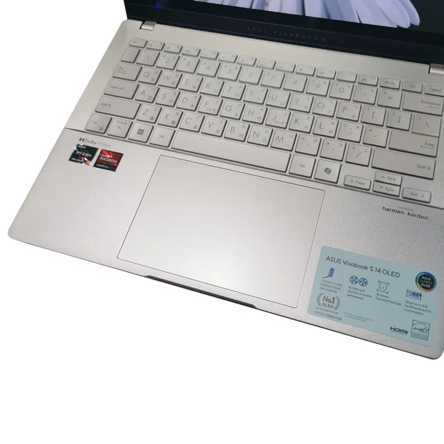 【Ezstick】ASUS Vivobook S14 S5406 S5406MA 奈米銀抗菌TPU 鍵盤保護膜(鍵盤膜)