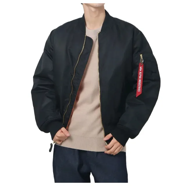 【Alpha Industries】MA-1  經典款 軍風 舖棉 飛行外套 夾克(美國進口平行輸入)