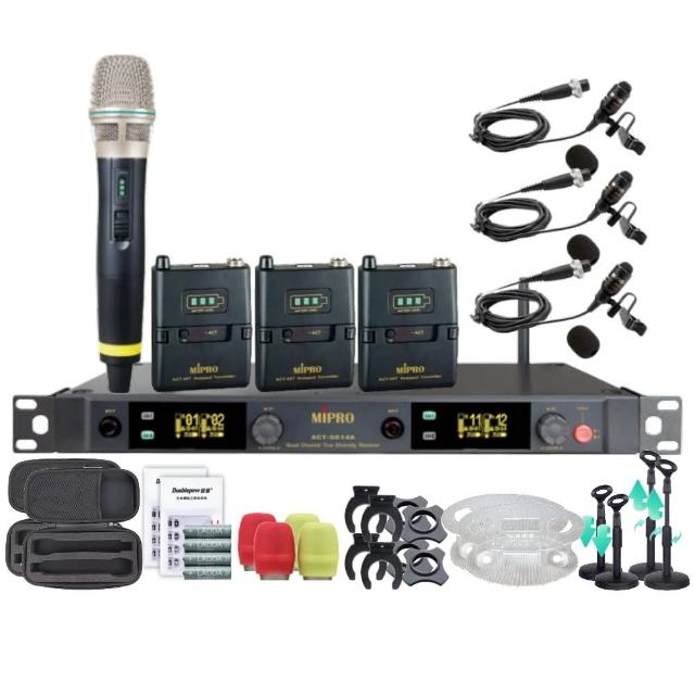 【MIPRO】MIPRO ACT-5814A 四頻道5GHz 無線麥克風 搭配手持*1+領夾*3(音響設備)